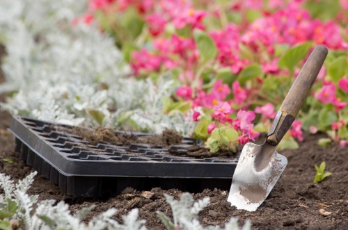 Professional porcelain paving installation work in Southfields